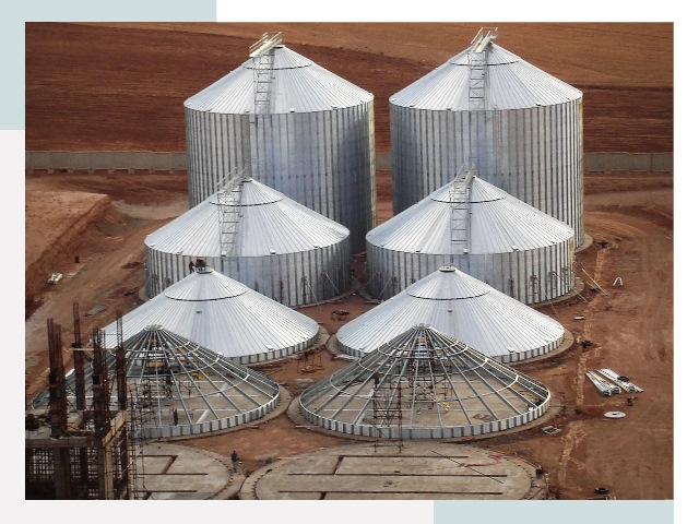 Строительство зерновых силосов в Канаше