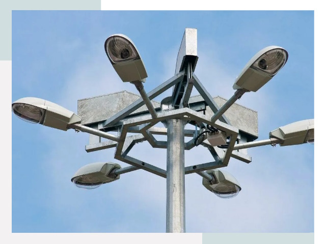 Монтаж осветительных мачт в Канаше