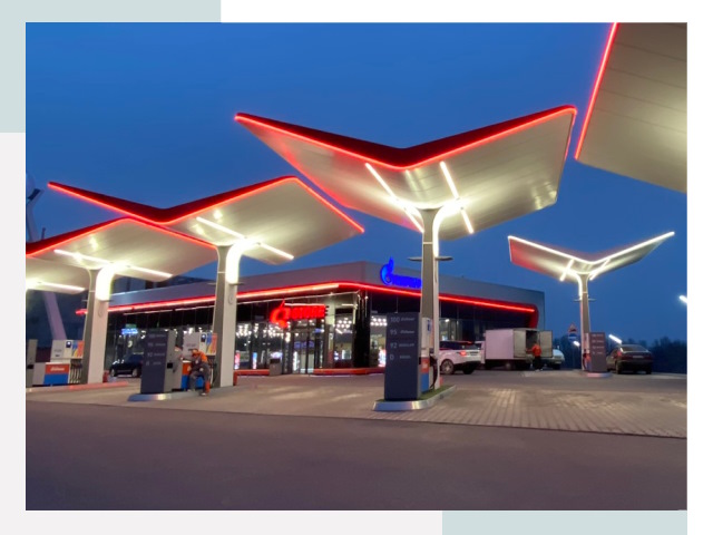 Навесы для АЗС в Канаше