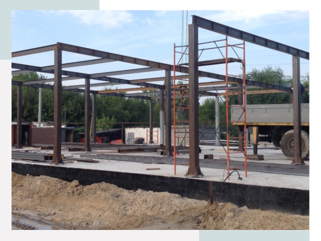 Фундамент для ангаров в Канаше