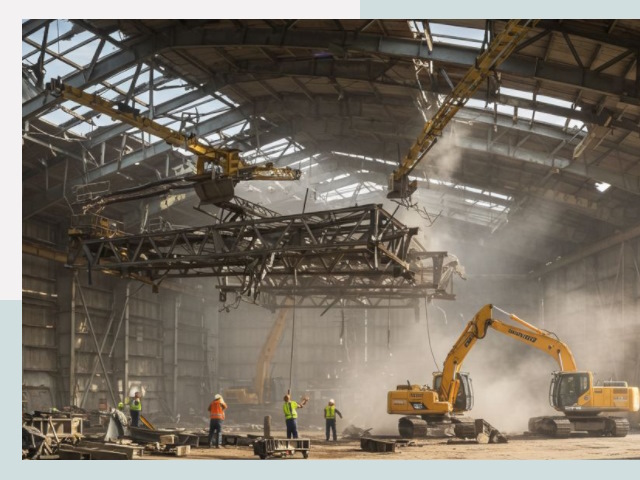 Демонтаж ангаров в Канаше от 616 руб. за м²